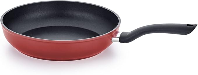 Set 2 chảo chống dính FISSLER Cenit 24 + 28cm màu đỏ made in Italya