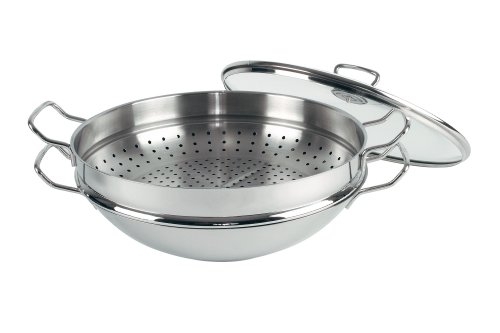 Chảo sâu lòng Fissler Nanjing 36cm kèm xửng hấp