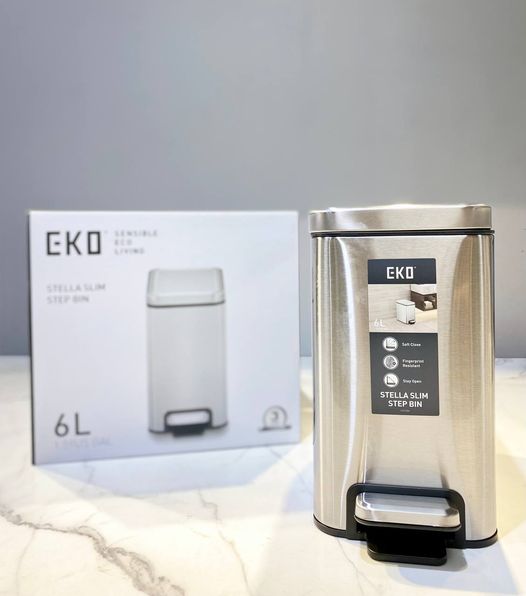 Thùng rác chống bám vân tay EKO Stella Slim EK9380MT-6L