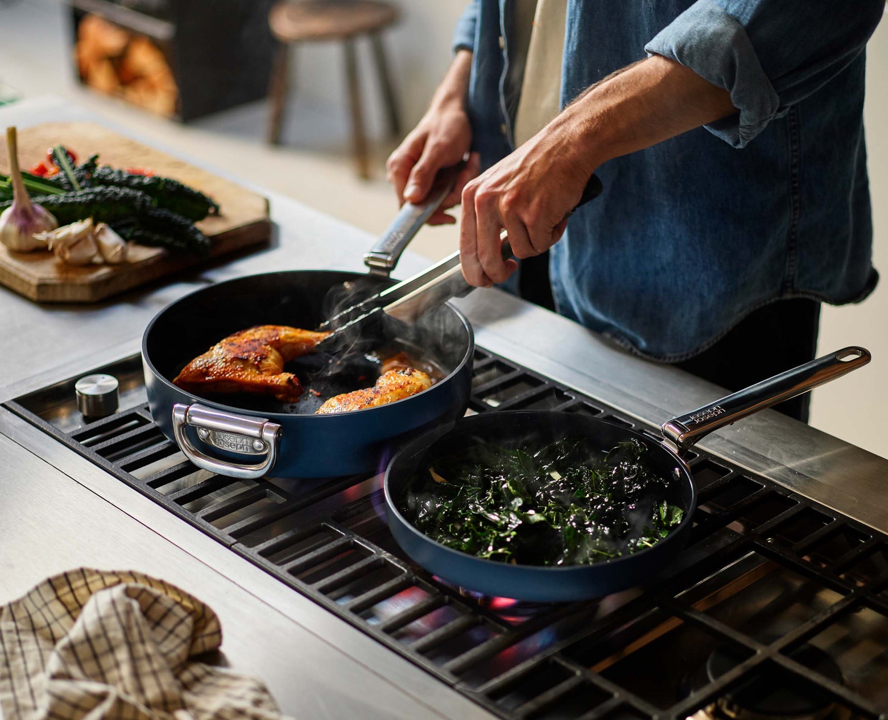 Chảo rán Joseph Joesph 45041 24cm Blue Frying Pan