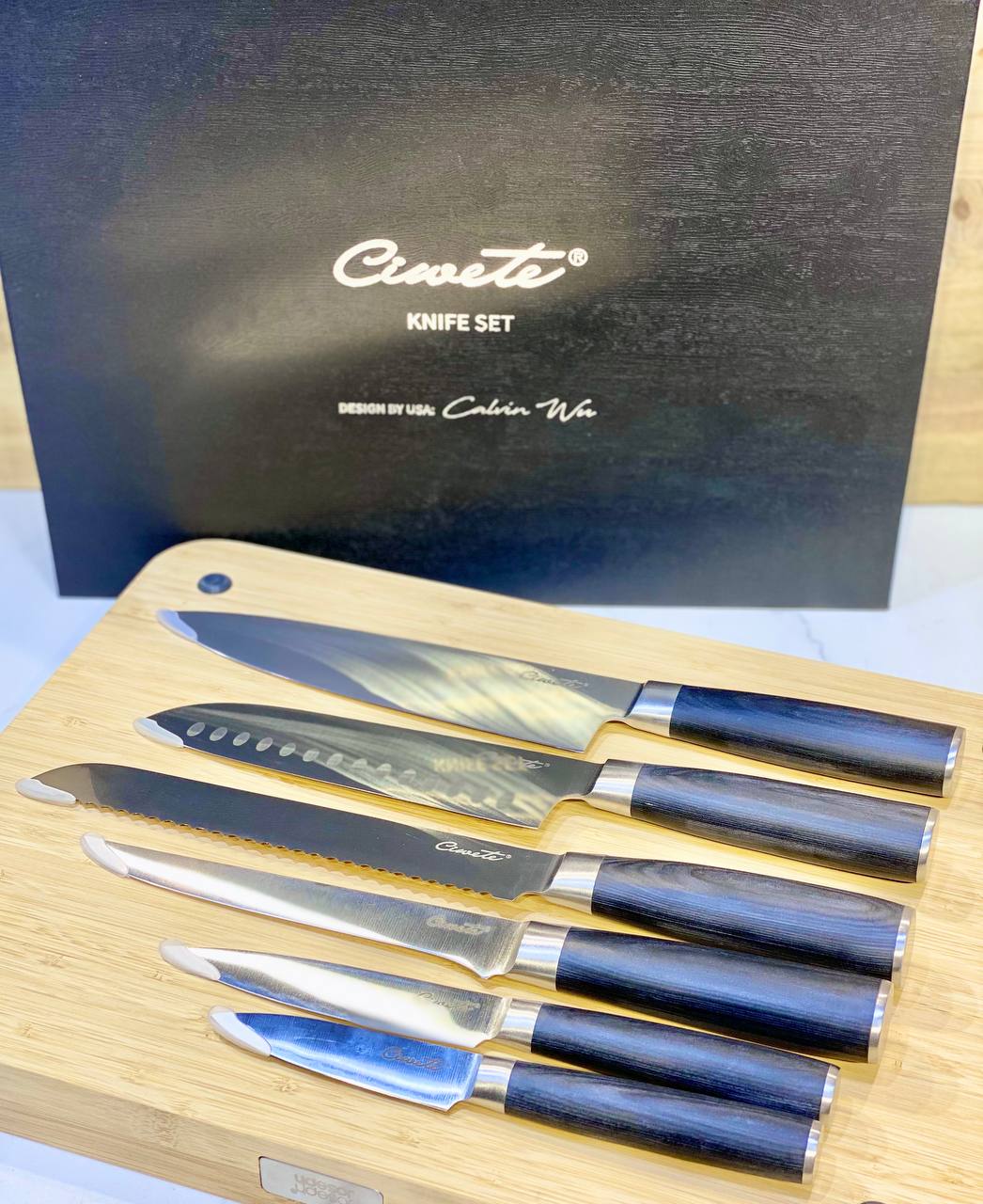 Bộ dao đầu bếp Ciwete set 6 món