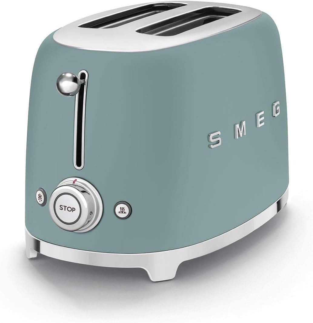 Máy nướng bánh mỳ SMEG TSF01EGMEU Emerald Green- màu xanh ngọc