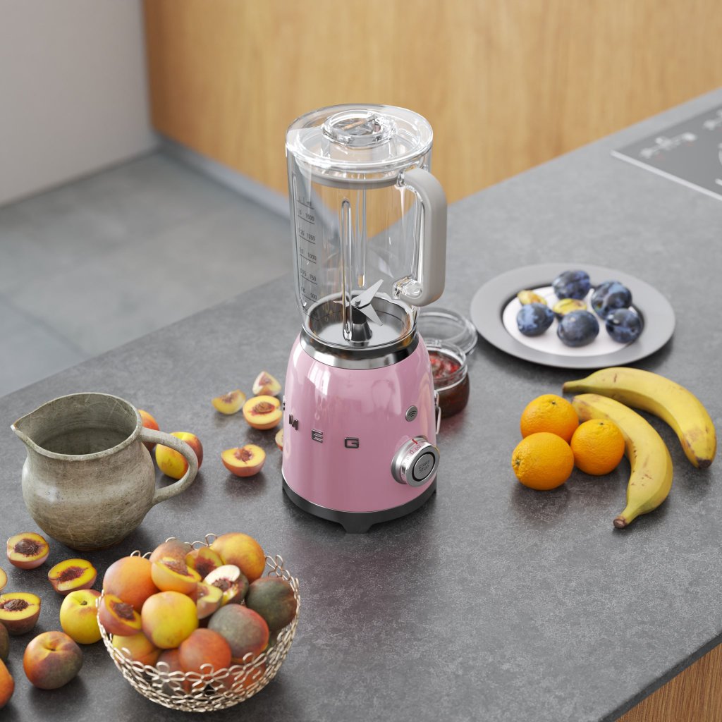 Máy xay sinh tố SMEG BLF01PKEU màu hồng