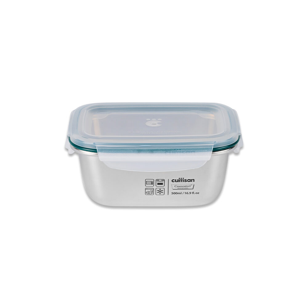 Hộp đựng thực phẩm inox chữ nhật Cuitisan Simple EC7-PS04 500ml