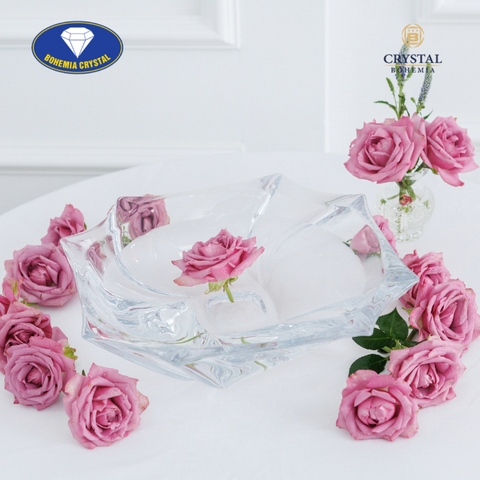 Bohemia - Đĩa pha lê đựng bánh kẹo, hoa quả Neptune 33cm