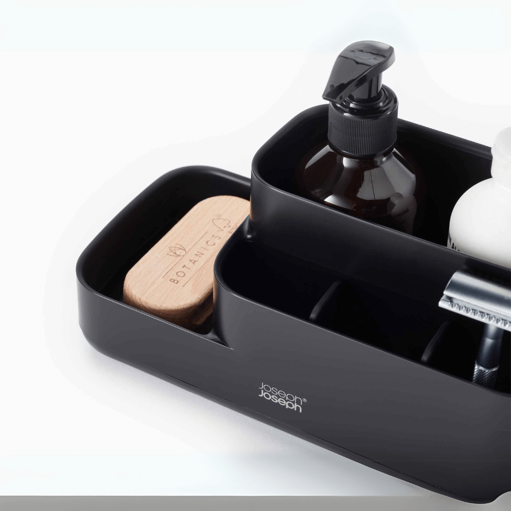 Hộp đựng vật dụng nhà tắm Joseph Joseph EasyStore Bathroom Caddy 70600 màu đen nhám