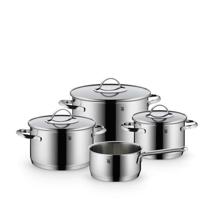 Bộ nồi WMF Aparto 4 món vung kính (3 nồi, 1 quánh)