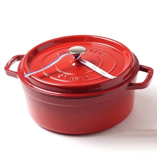 Staub - Nồi tròn màu đỏ cherry - 26cm (5.2L) - 1102606