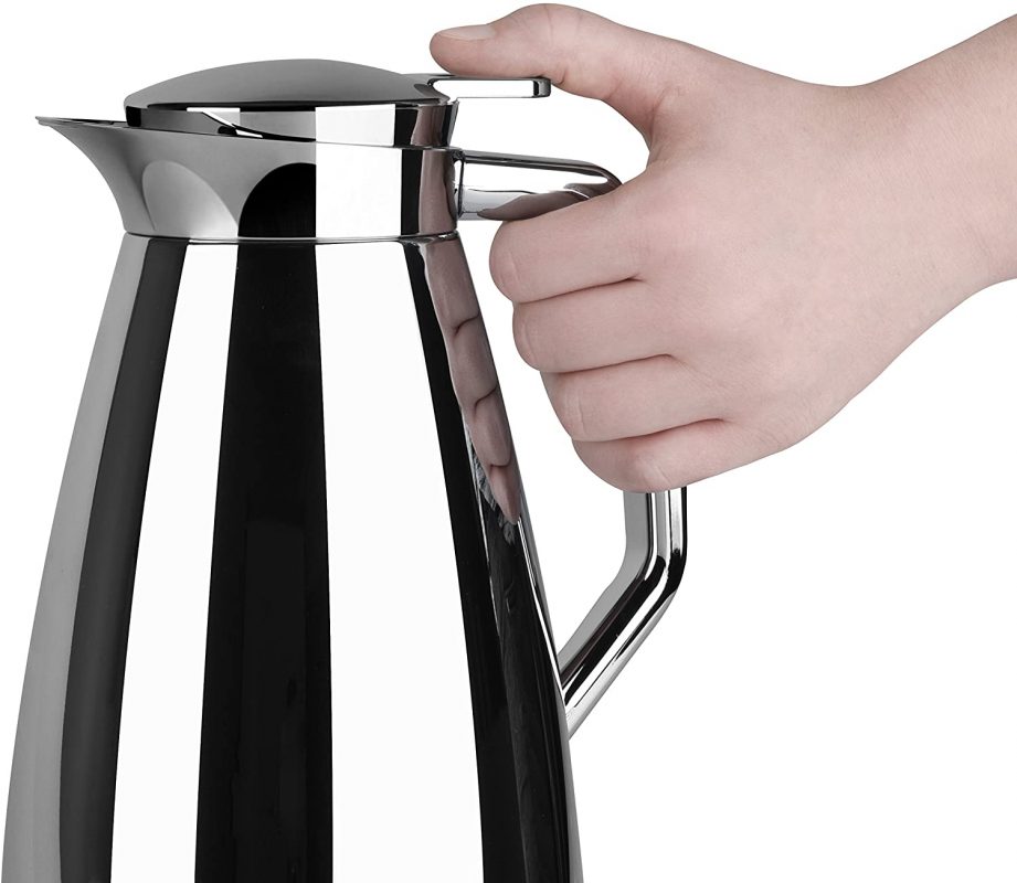 Bình giữ nhiệt Emsa CAMPO Isolierkanne Quick Tip, Chrom 1,0 L màu inox