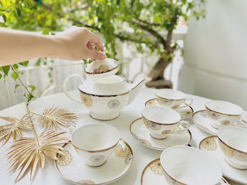 Bộ cafe Đồng tiền