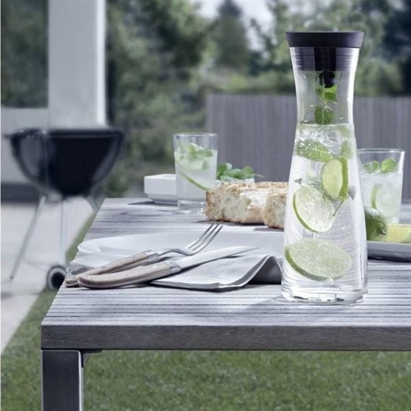 Bình thủy tinh WMF Wasserkaraffe Basic 1L (nắp bạc)