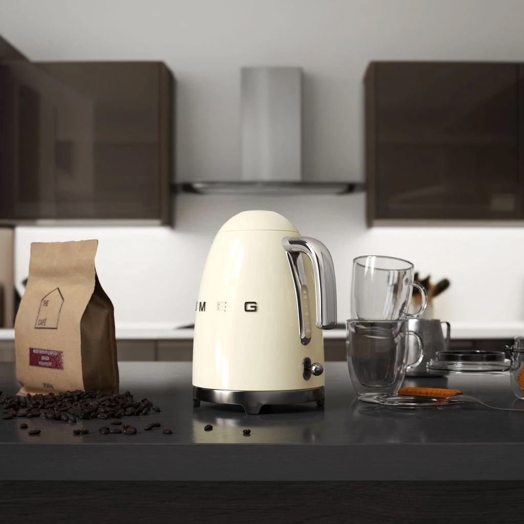 Ấm siêu tốc SMEG KLF03CREU (màu kem)