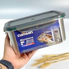 Hộp đựng thực phẩm inox chữ nhật Cuitisan Signature EC7-GS08 2100ml