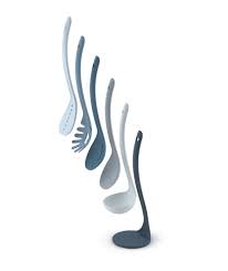 Bộ dụng cụ nấu ăn 5 món kèm giá đỡ Joseph Joseph 10526 Editions Nest™ Küchenhelfer Plus, 5-teiliges Set – Sky (màu xanh)
