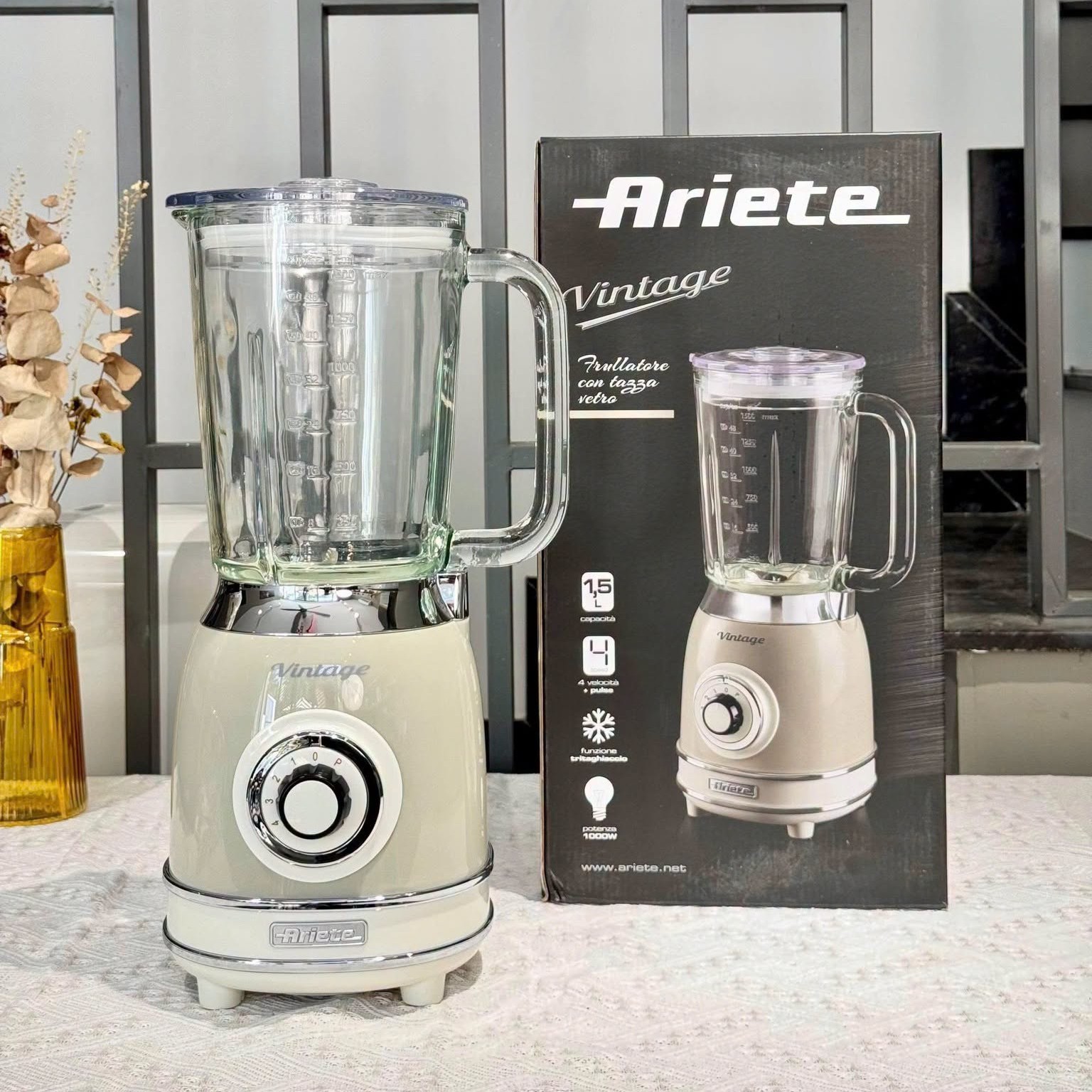 Máy xay sinh tố Ariete 00C058303AR0 màu kem