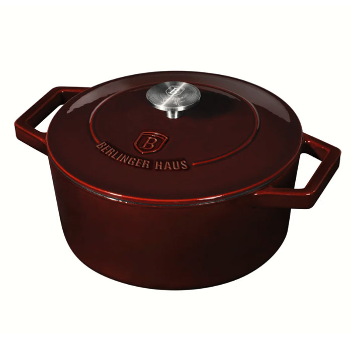 Nồi gang Berlinger Haus BH/6497 24cm - đỏ mận