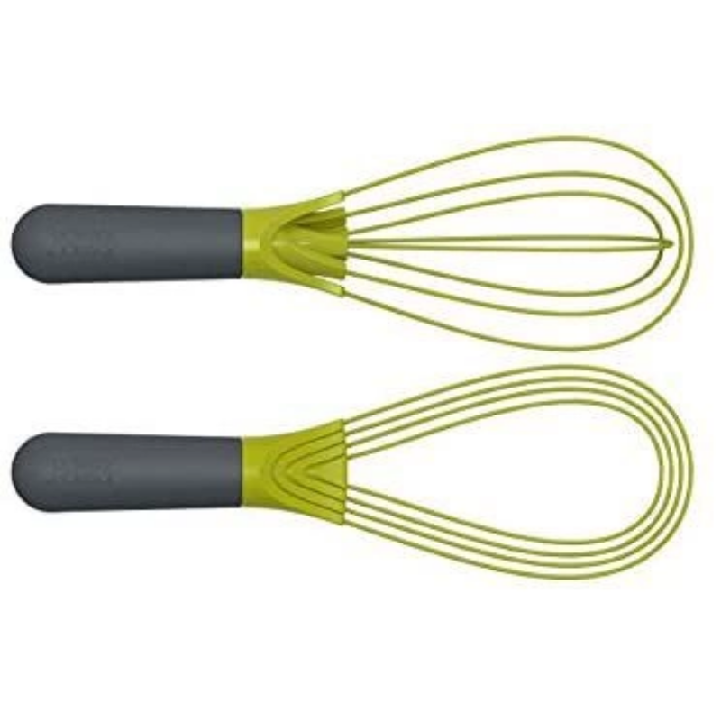 Dụng cụ đánh trứng và xẻng lật 2 in 1 Joseph Joseph 10539 Twist™ 2-in-1 Silikonschneebesen - Grau/Grün VE 6