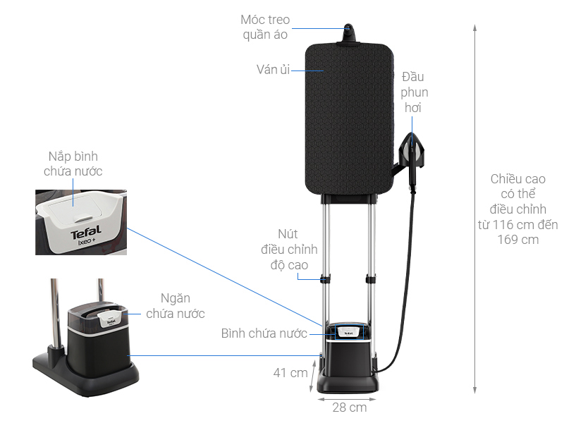 Bàn là cây đa năng Tefal IXEO PLUS QT1510E0