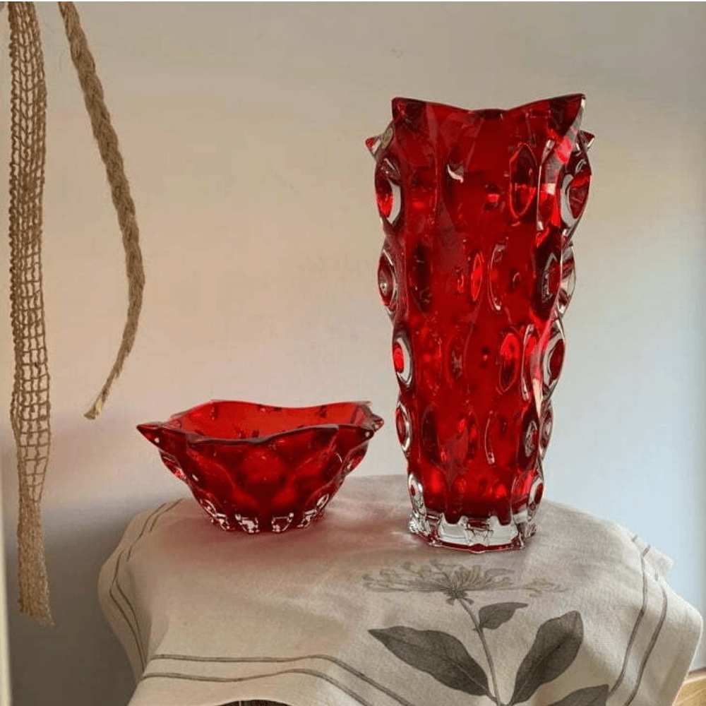 Tô Samba đỏ 30.5cm Bohemia Treasury