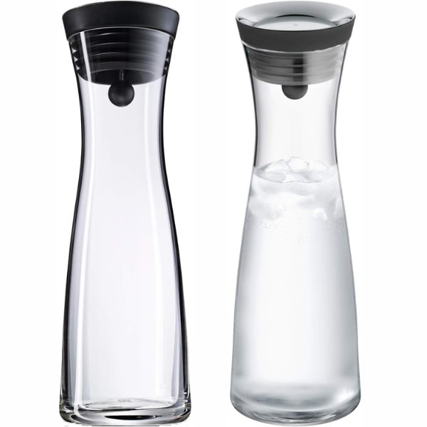 Bình thủy tinh WMF Wasserkaraffe Basic 1L (nắp bạc)