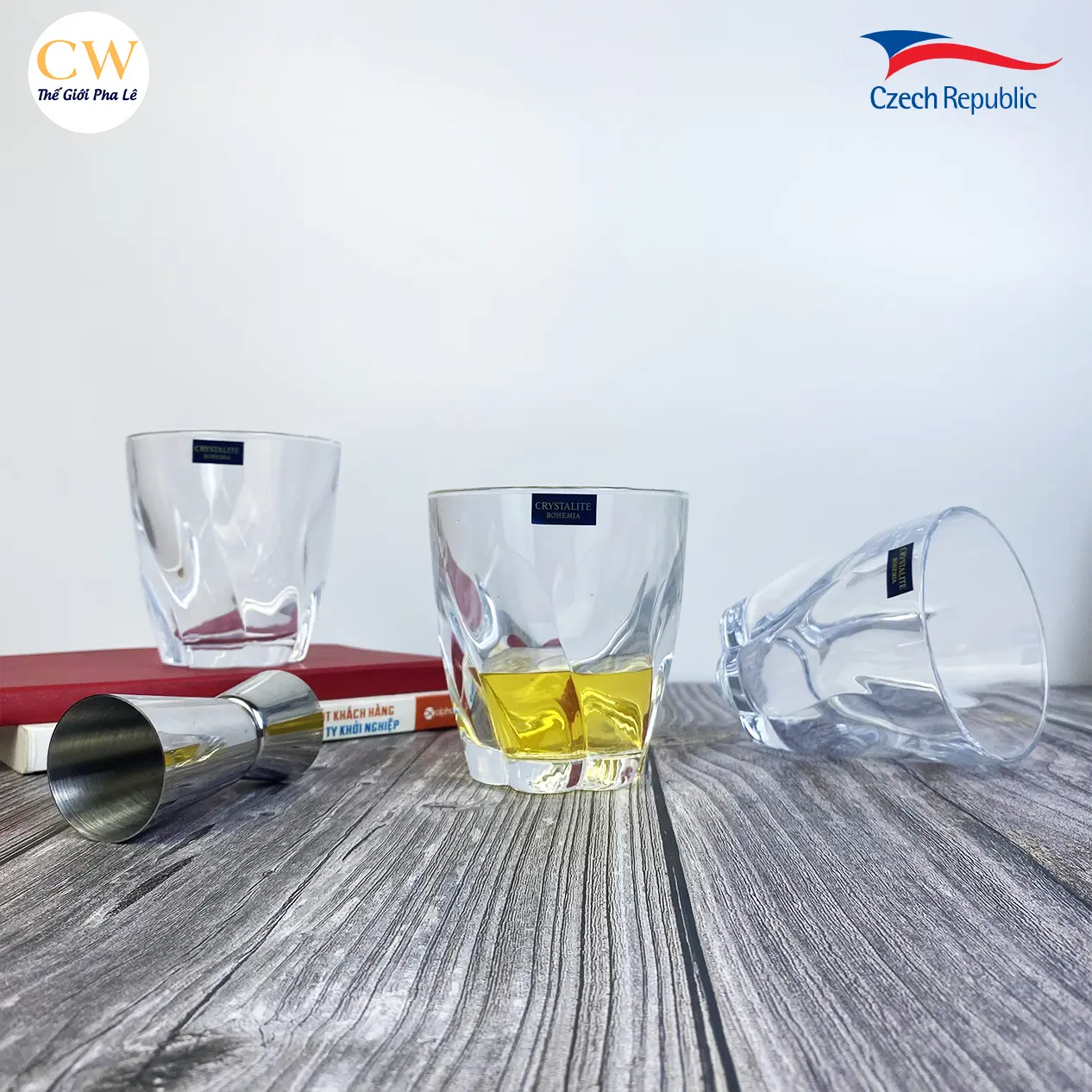 Bohemia - Bộ cốc rượu Whisky Barley 320ml