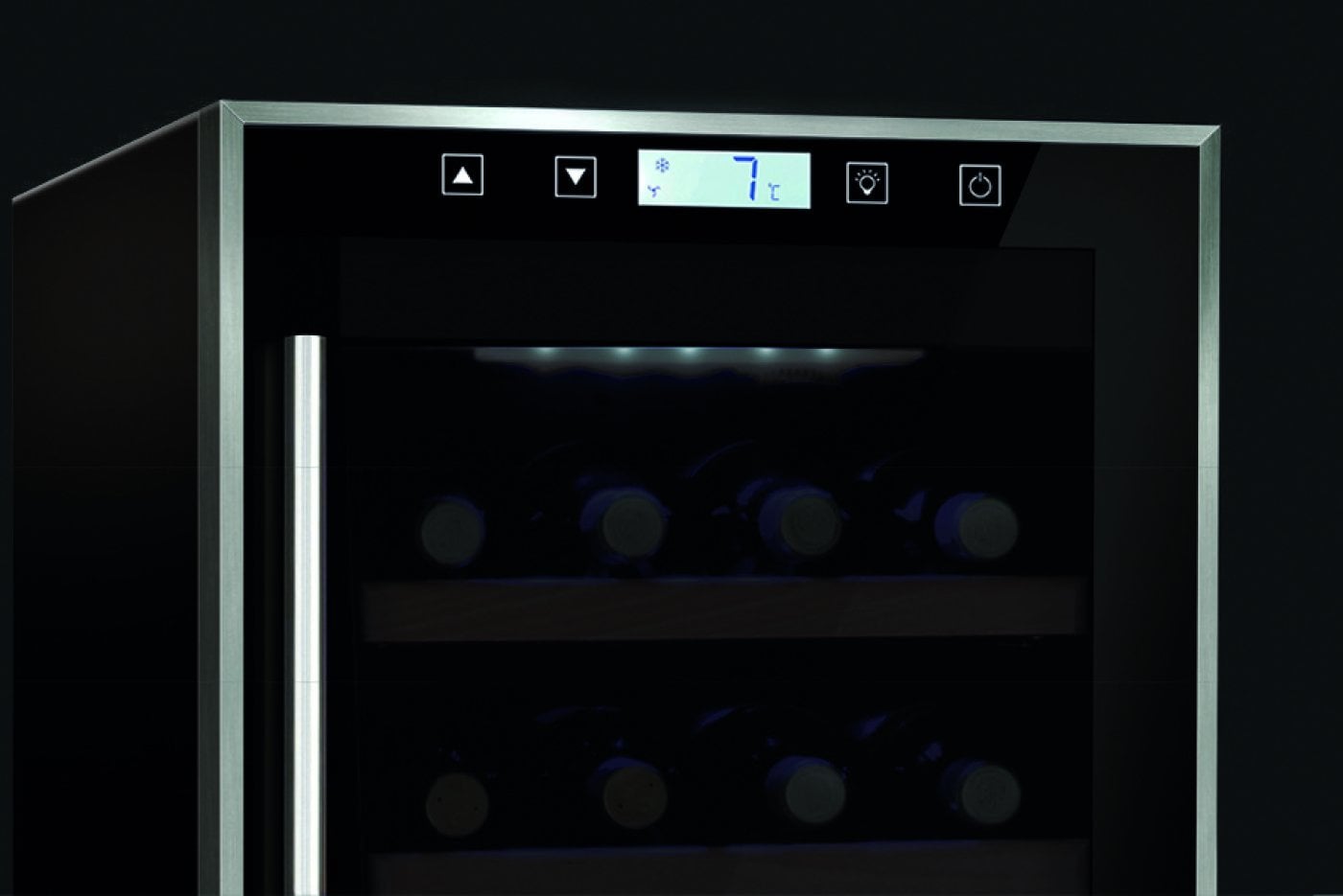 Tủ rượu CASO WineComfort 38 black