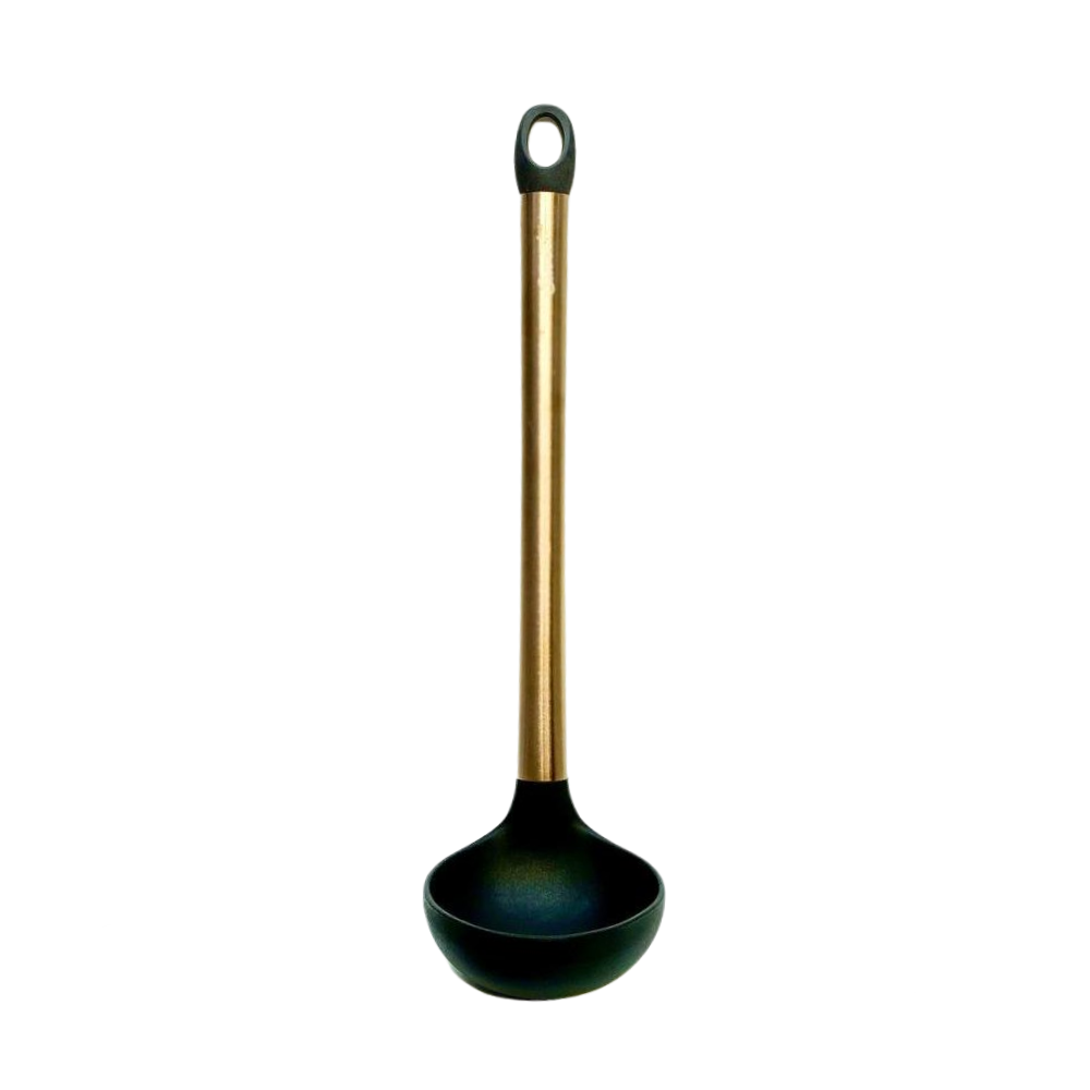 Muôi nấu ăn Ciwete cán màu vàng đồng 30cm