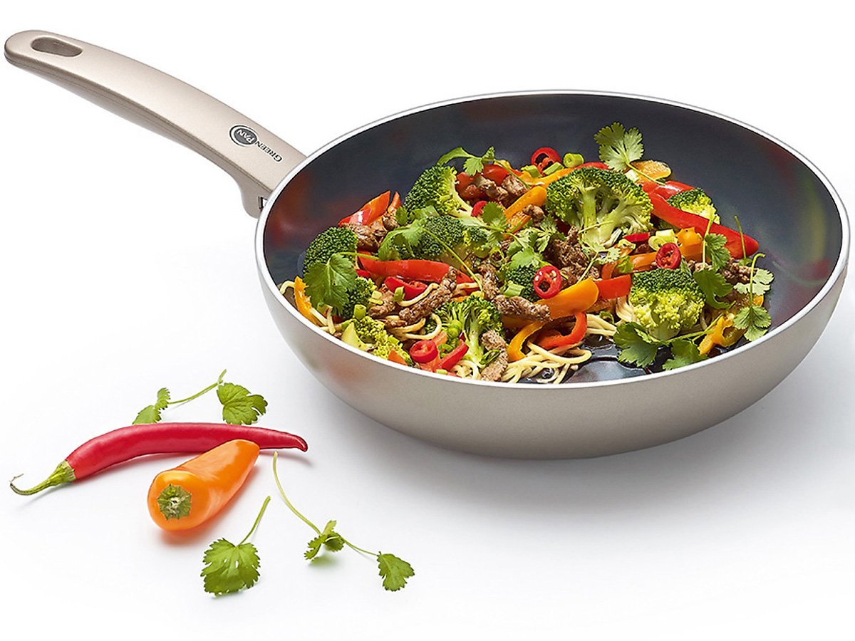 Chảo chống dính sâu lòng Greenpan 24cm màu đồng