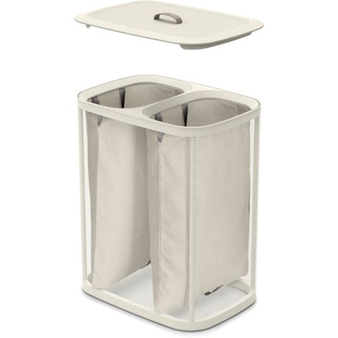 Giỏ đựng quần áo 2 ngăn có quai xách Joseph Joseph 50020 Tota 90L (ECRU)