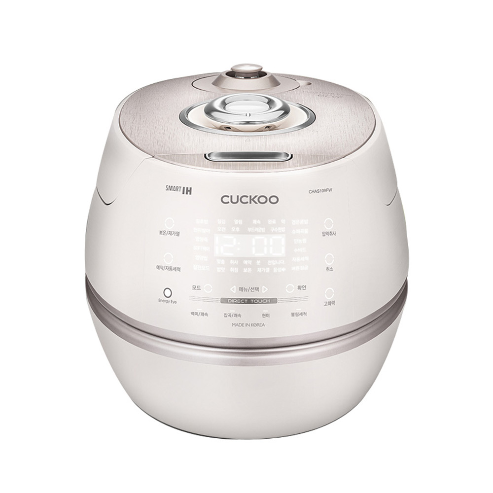 Nồi cơm cao tần Cuckoo CRP-CHAS109FW 1,8L màu trắng (lòng nồi inox)