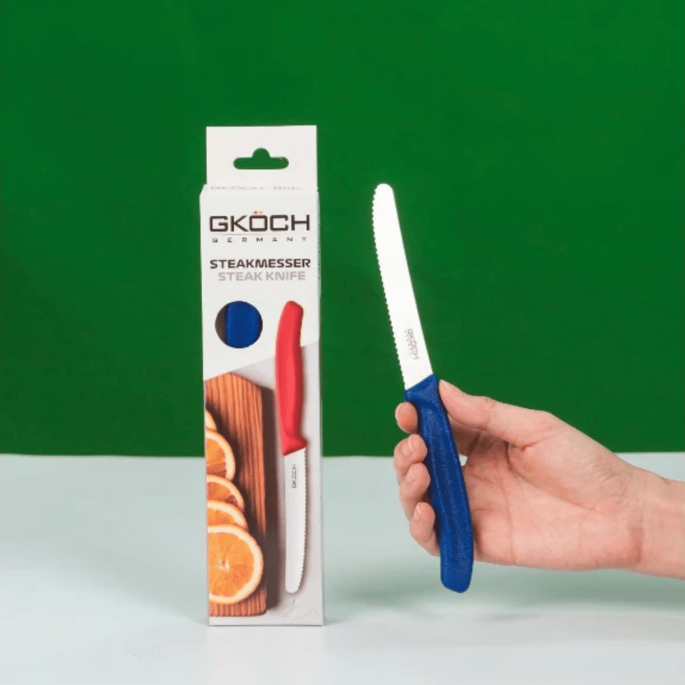 Dao gọt hoa quả GKÖCH màu xanh dương