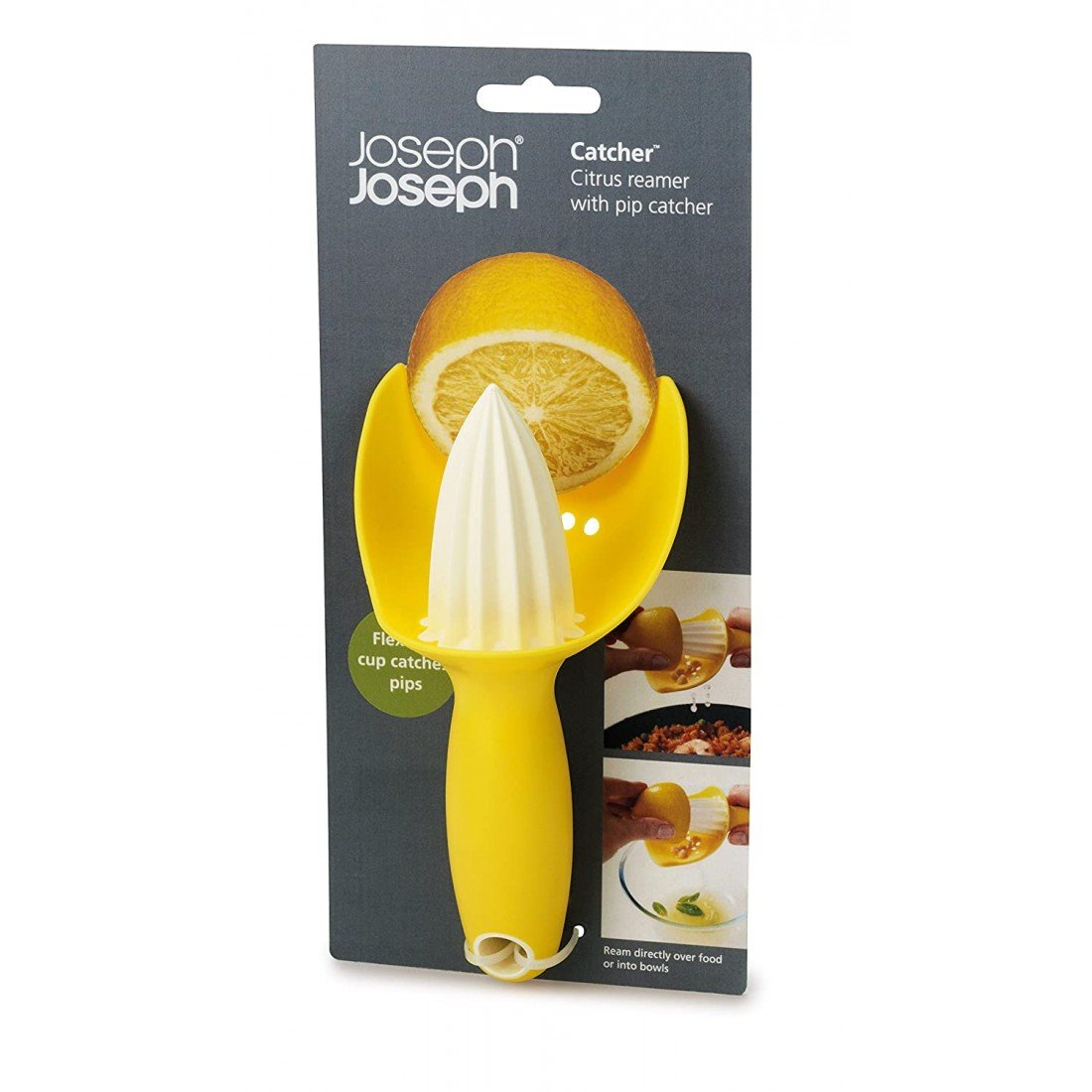 Dụng cụ vắt chanh bỏ hạt Joseph Joseph 20028 Catcher™ - Zitronenauspresser - Gelb VE 4