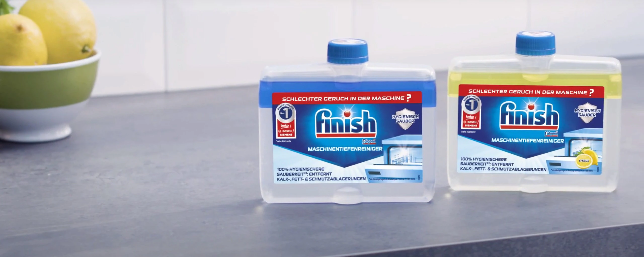 Dung dịch vệ sinh máy rửa bát FINISH HYCIGENIC chai 250ml ( thùng 8 chai )