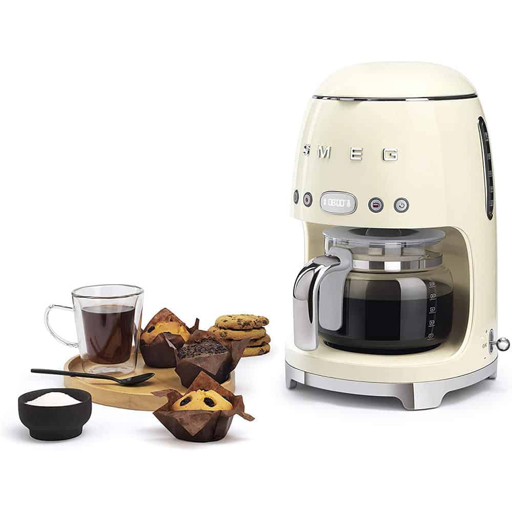 Máy pha cafe SMEG DCF02CREU (màu kem) - Hình trứng