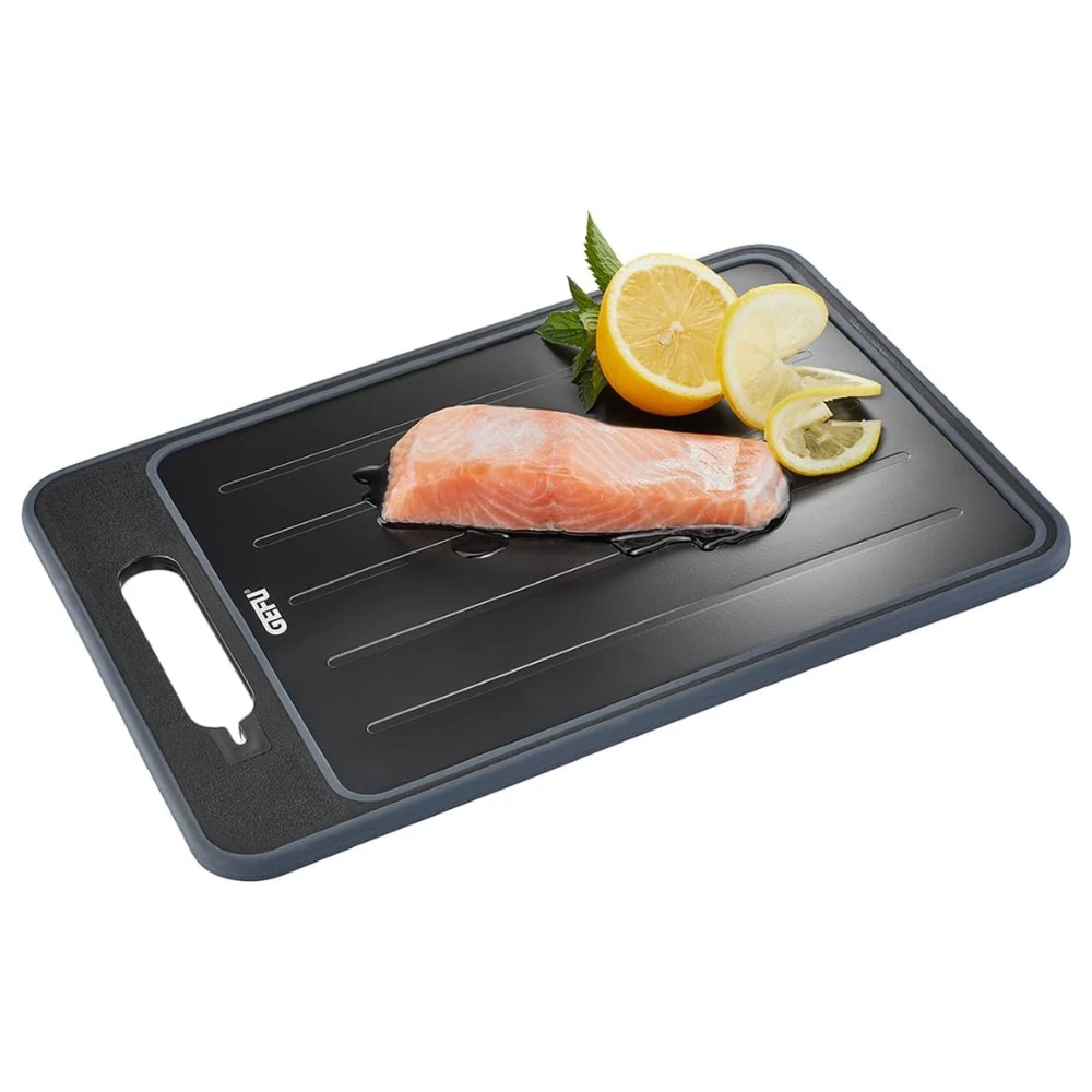 Thớt rã đông đa năng Gefu Cut Pro Defrosting and Chopping Board 13991 36.5 x 25cm 4in1 - cắt thực phẩm, rã đông, mài dao và bào gừng, vỏ chanh