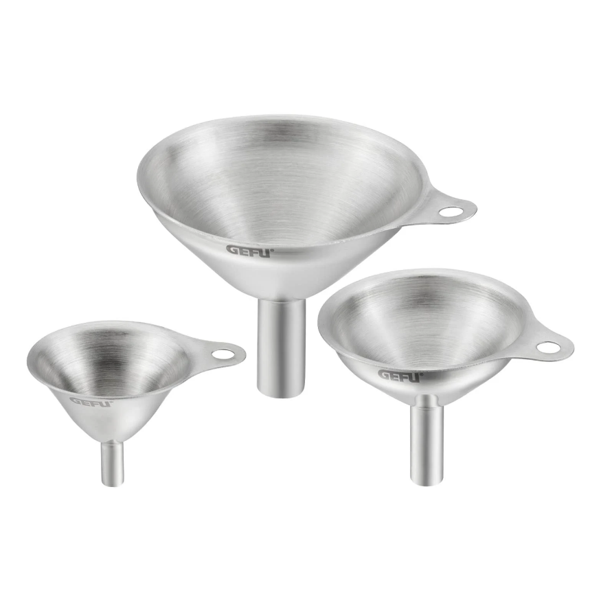 Set 3 phễu GEFU 15511 Versare Funnel set mini 3pcs (đk 7cm, 5cm, 4cm)