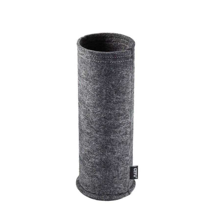Bình thủy tinh borosilicate 2 lớp pha trà, ủ cold brew có túi xách và quai da mang đi GEFU 12796 Companion 450ml 2in1