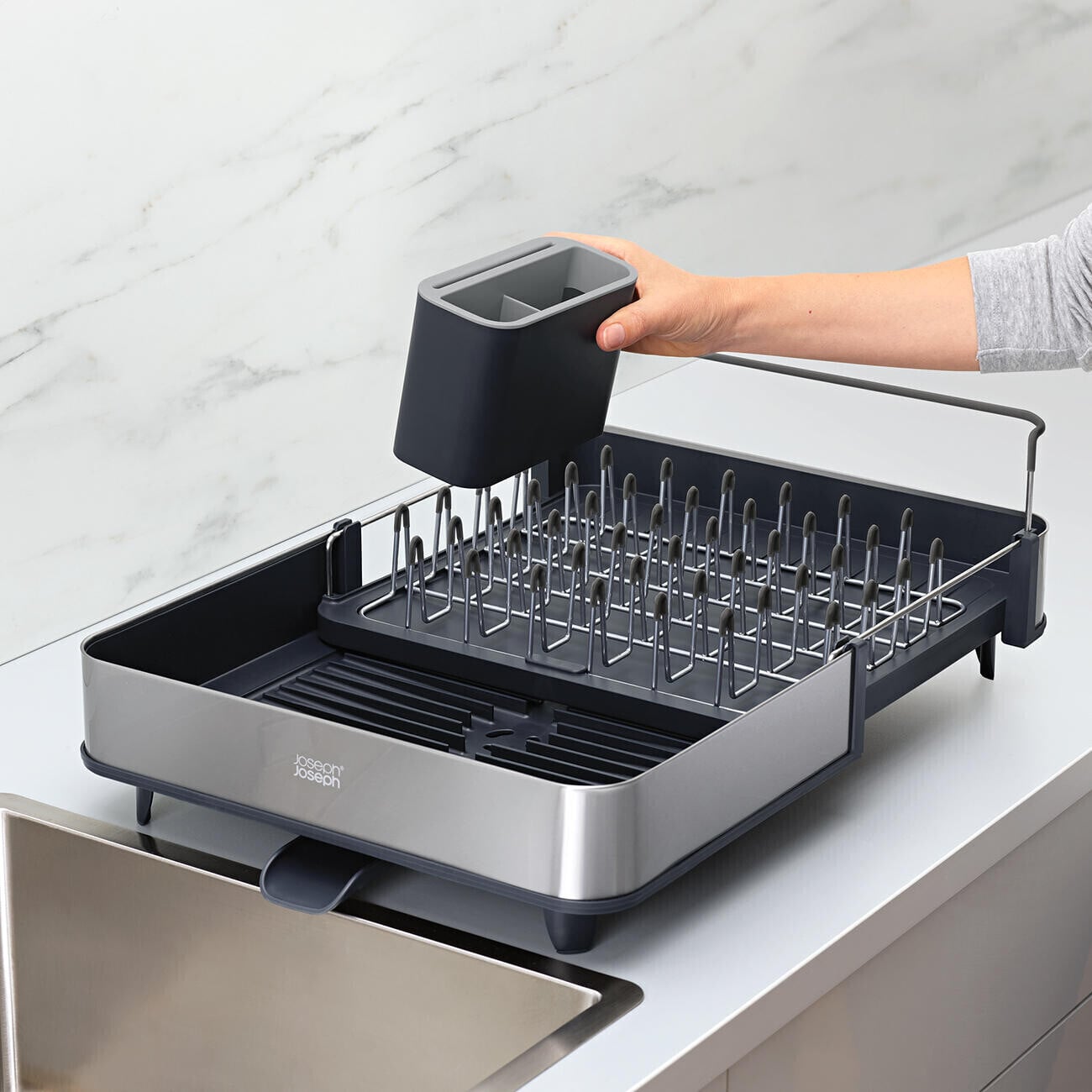 Khay đựng bát đĩa Joseph Joseph 85153 extend steel