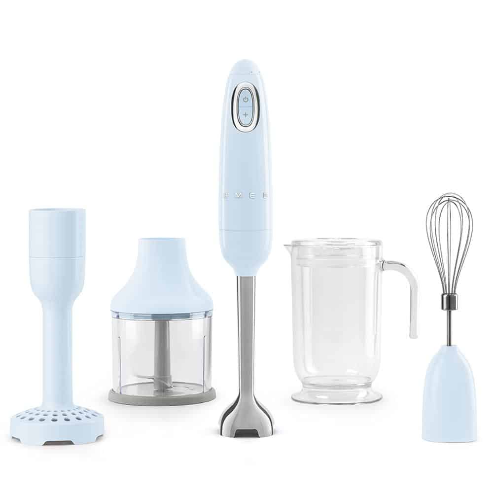Set máy xay cầm tay SMEG HBF02PBEU màu xanh Pastel Blue