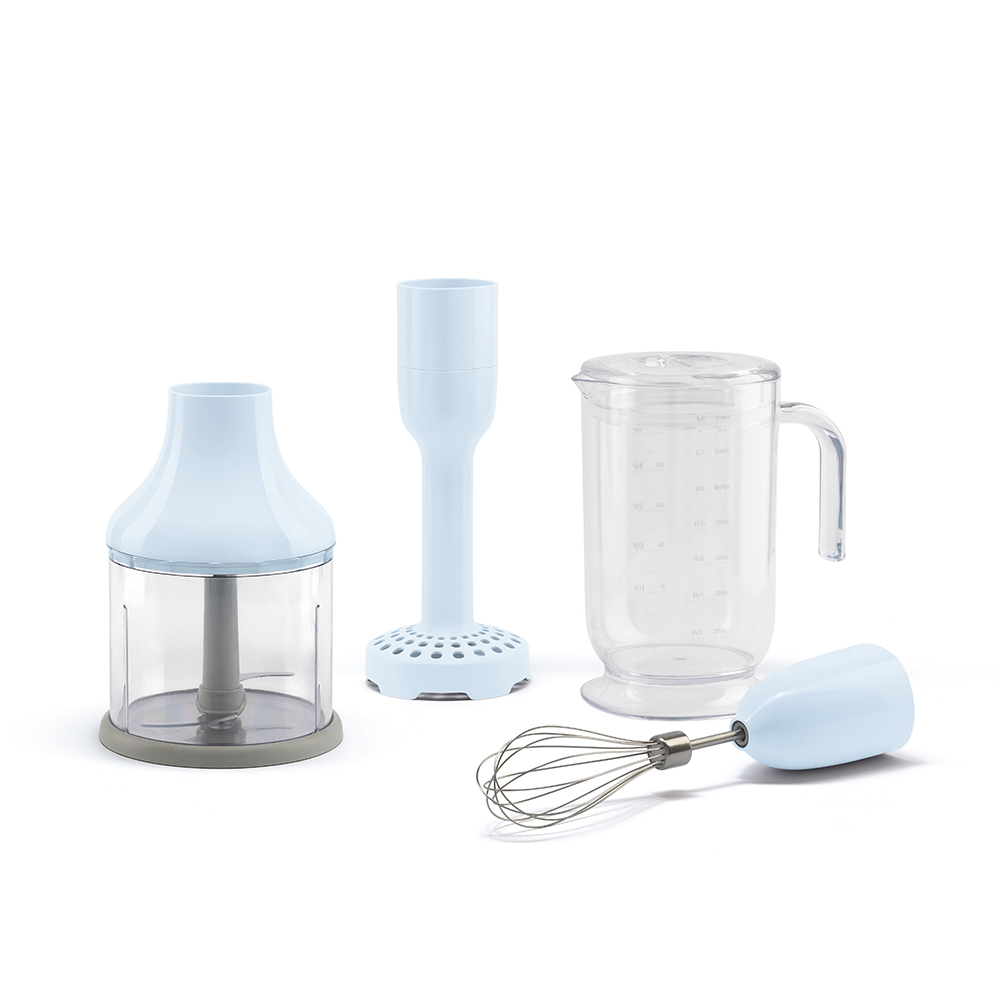 Set máy xay cầm tay SMEG HBF02PBEU màu xanh Pastel Blue