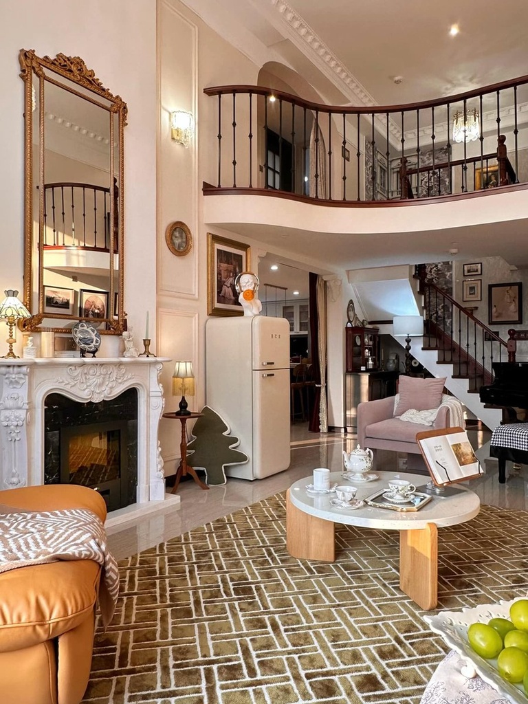 Tủ lạnh retro HCK BCD-192R-S màu kem dung tích 192L 2 ngăn (lạnh 143L, đông 49L)