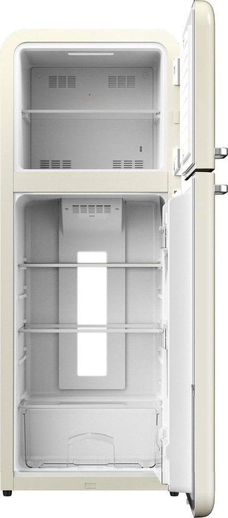 Tủ lạnh retro HCK BCD-192R-S màu kem dung tích 192L 2 ngăn (lạnh 143L, đông 49L)