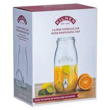 Bình nước thuỷ tinh có vòi Kilner 3L