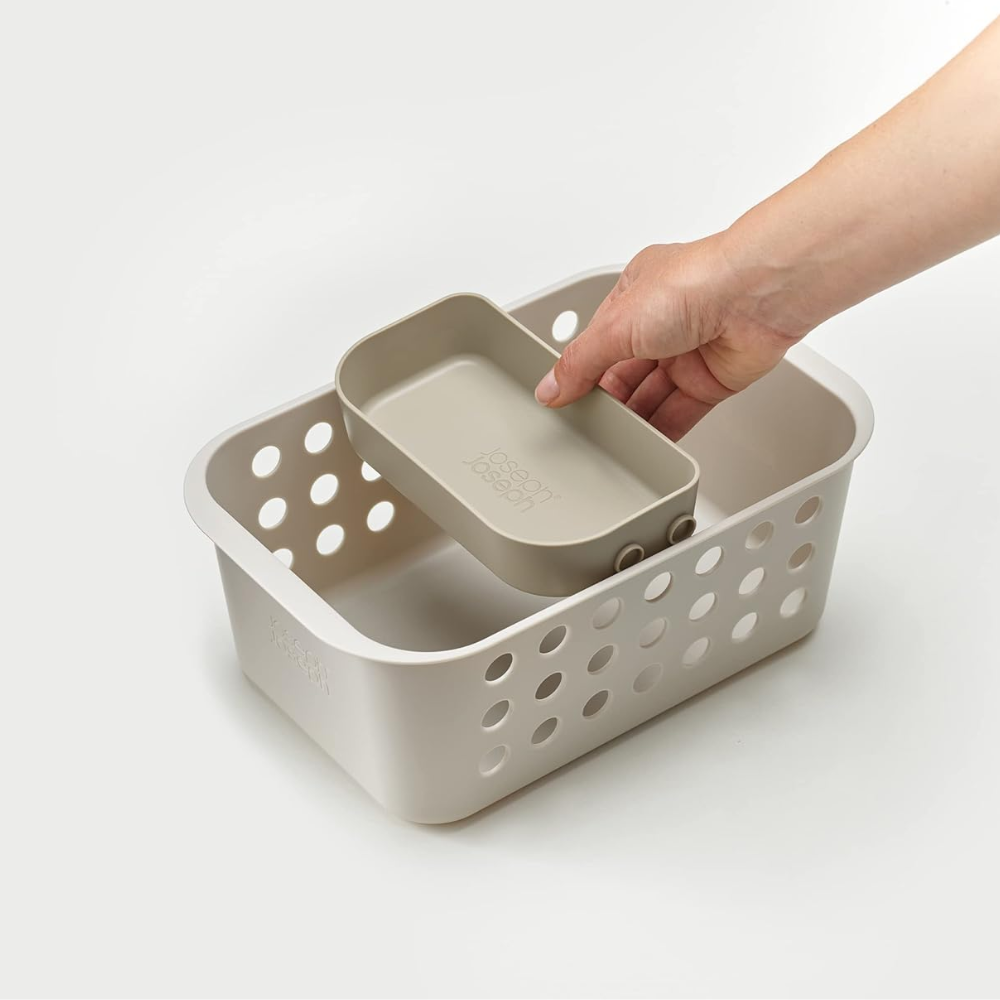 Giỏ đựng đồ dùng nhà tắm Joseph Joseph EasyStore Small (Ecru)