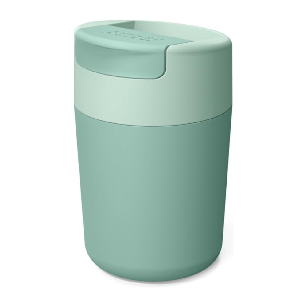 Cốc cầm tay dã ngoại Joseph Joseph 81122 Sipp™ Reisebecher  Klappdeckel - 340 ml (12 fl. oz) - Grün - màu xanh mint
