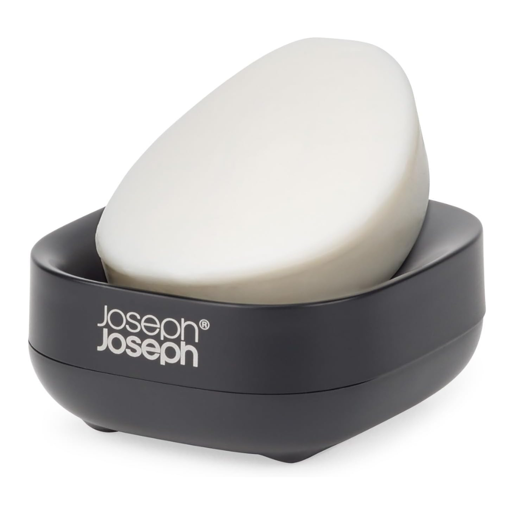 Hộp đựng xà phòng Joseph Joseph Slim Compact Soap Dish 70601 Matte Black màu đen nhám