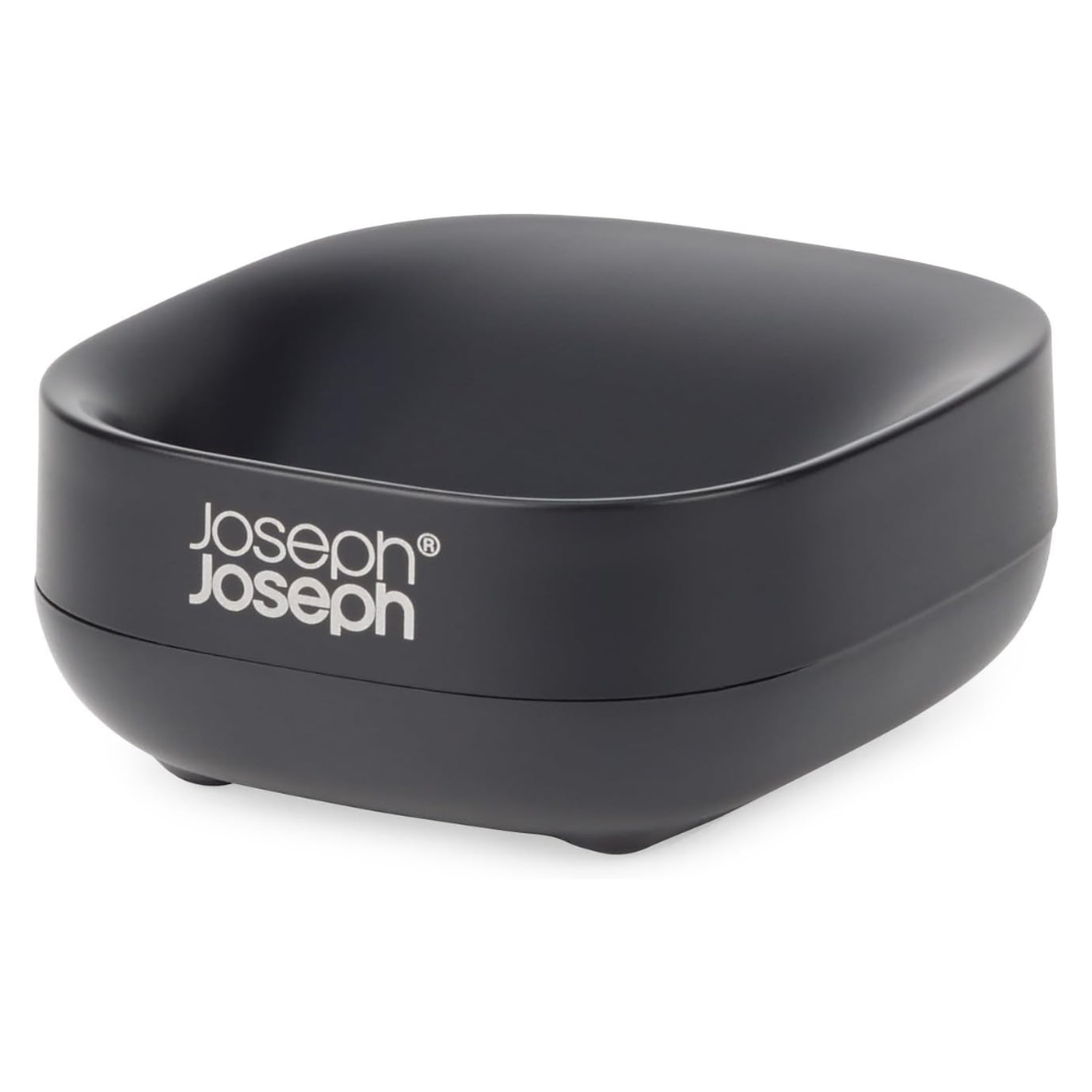 Hộp đựng xà phòng Joseph Joseph Slim Compact Soap Dish 70601 Matte Black màu đen nhám