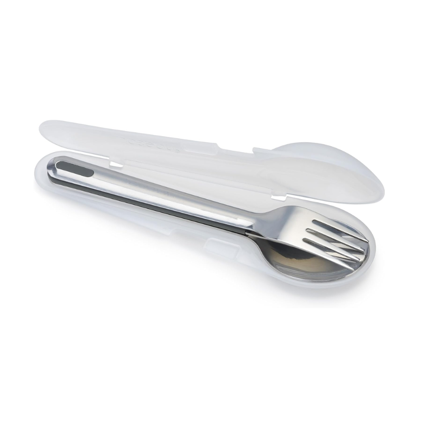 Bộ dao thìa dĩa Joseph Joseph 81135 Duo Steel Travel Cutlery màu Grey