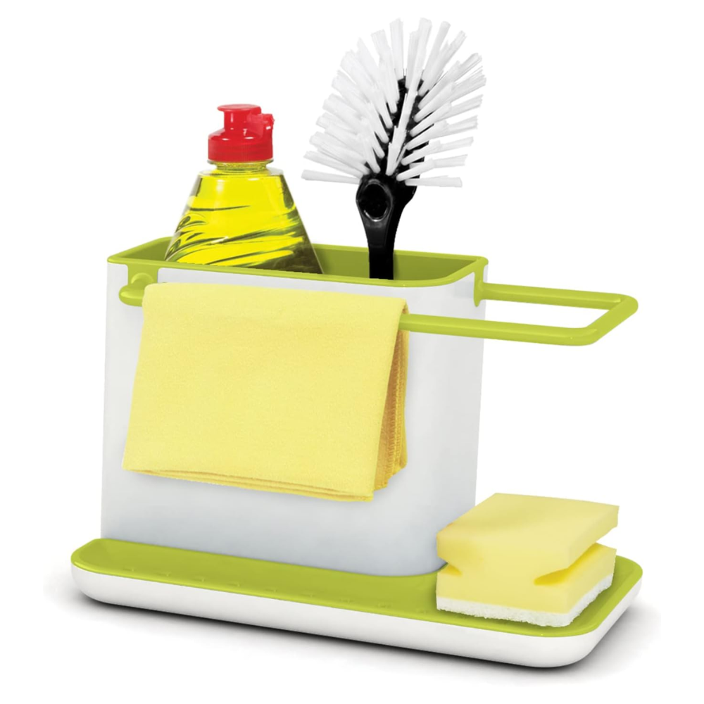 Giá để dụng cụ rửa chén Joseph Joseph 85021 Caddy (White / Green) (màu trắng/ xanh cốm)