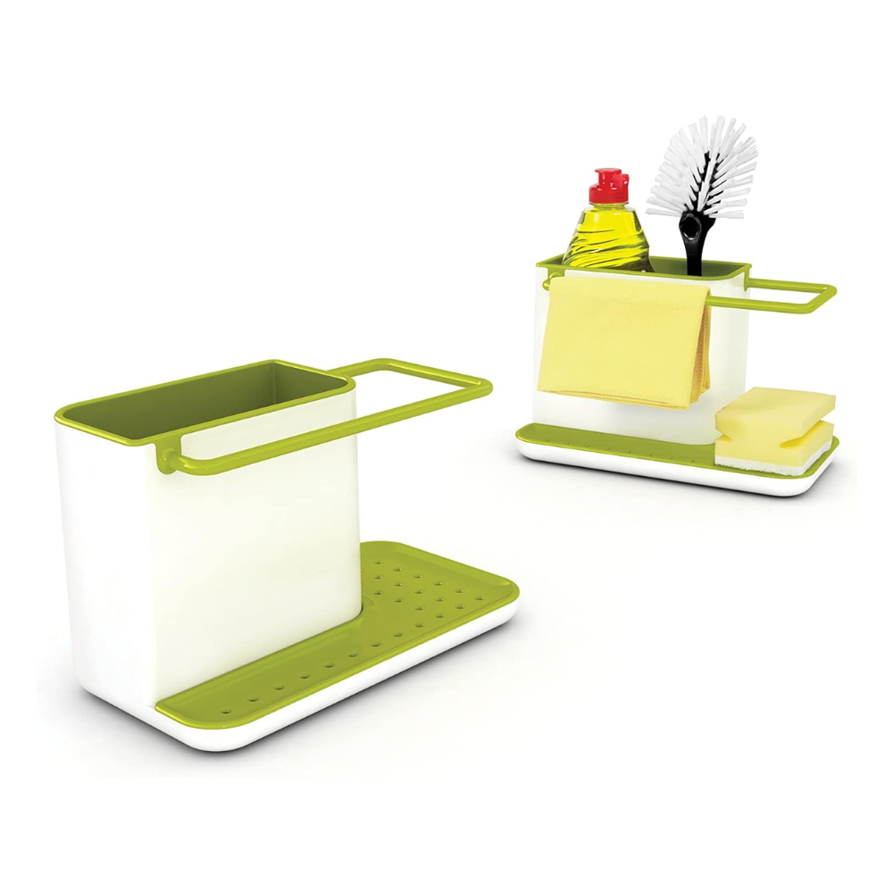 Giá để dụng cụ rửa chén Joseph Joseph 85021 Caddy (White / Green) (màu trắng/ xanh cốm)